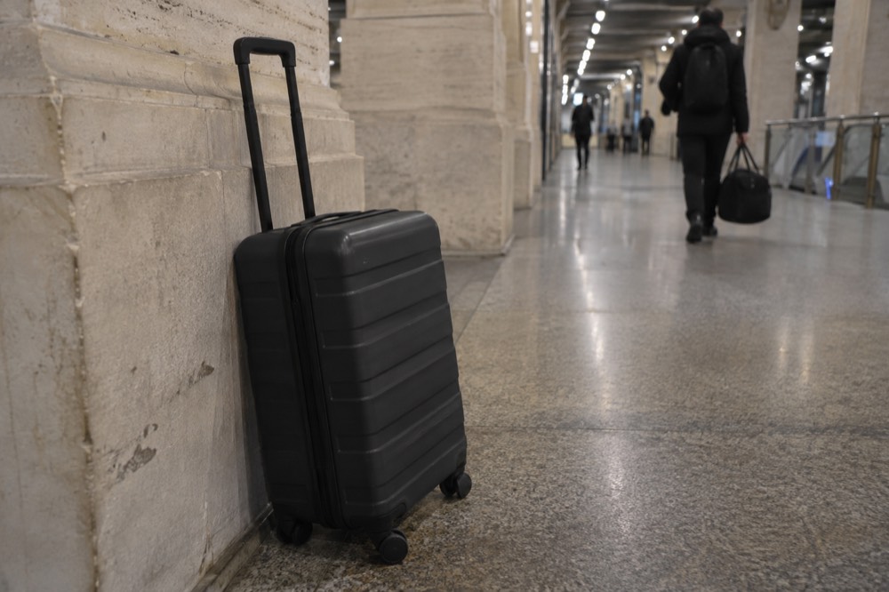 Le couloir du niveau inférieur de la Gare du Nord, près de la consigne à bagages